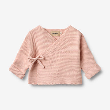 Wheat Main Knit Wraparound L/S Siva Cardigan 2400 powder