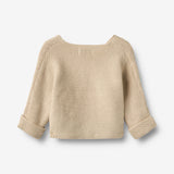 Wheat Main Knit Wraparound L/S Siva Cardigan 3191 offwhite