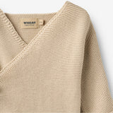 Wheat Main Knit Wraparound L/S Siva Cardigan 3191 offwhite