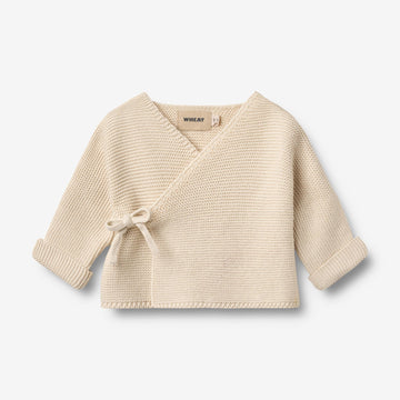 Wheat Main Knit Wraparound L/S Siva Cardigan 3336 sandshell