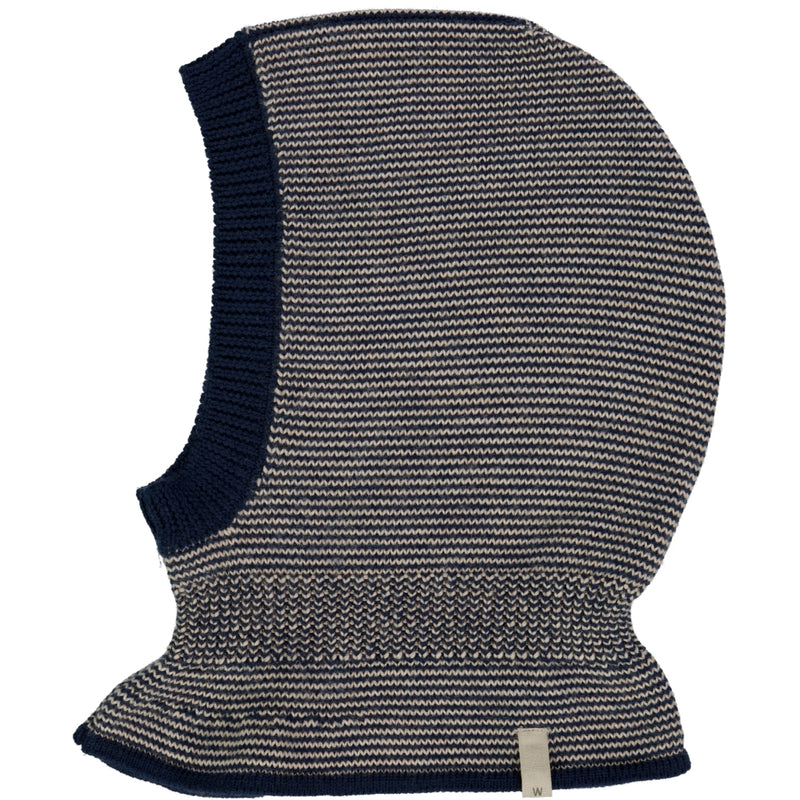 Wheat Outerwear Knitted Balaclava Ello Outerwear acc. 1433 navy stripe
