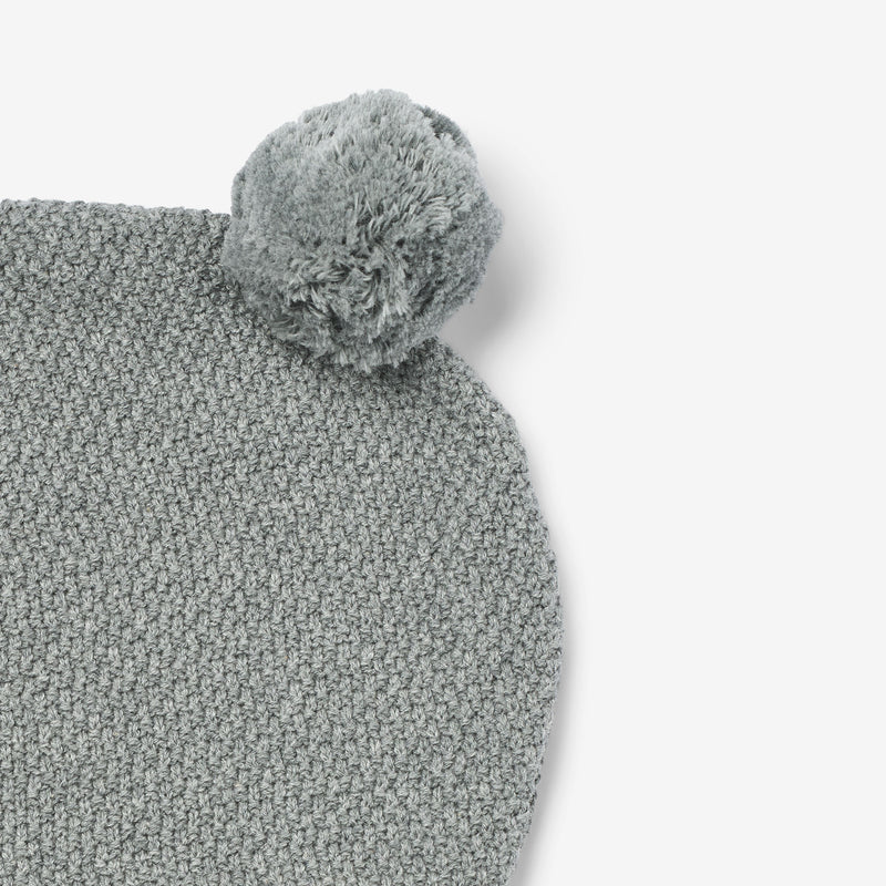 Wheat Outerwear Knitted Balaclava Pomi Accessory 0105 grey melange