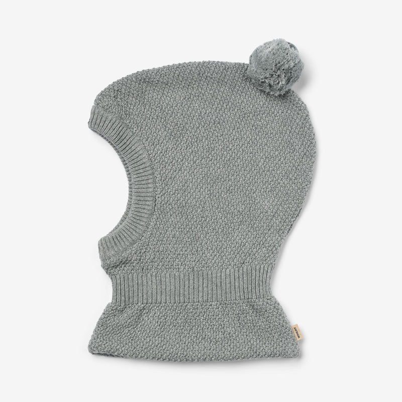 Wheat Outerwear Knitted Balaclava Pomi Accessory 0105 grey melange