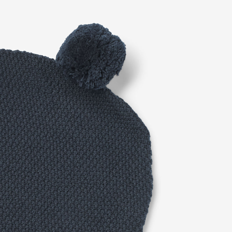 Wheat Outerwear Knitted Balaclava Pomi Accessory 1146 ink melange