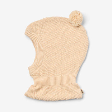 Wheat Outerwear Knitted Balaclava Pomi Accessory 9562 offwhite melange