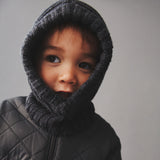 Wheat Outerwear Knitted Balaclava Woolao Accessory 0064 charcoal melange