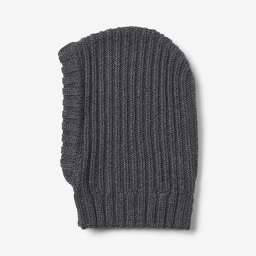 Wheat Outerwear Knitted Balaclava Woolao Accessory 0064 charcoal melange