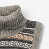 Wheat Outerwear Knitted Neckwarmer Lorenz Outerwear acc. 3229 warm grey melange