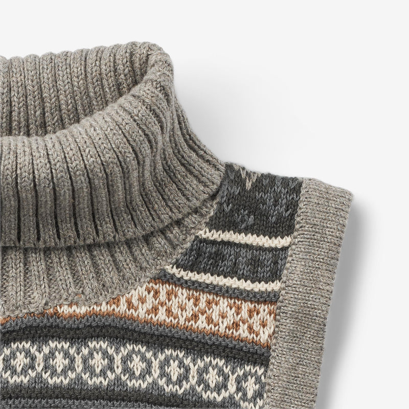 Wheat Outerwear Knitted Neckwarmer Lorenz Outerwear acc. 3229 warm grey melange