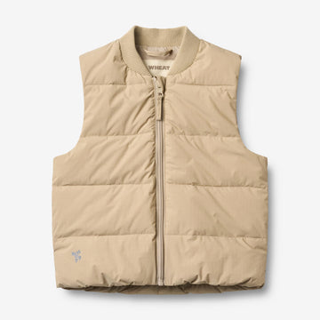 Wheat Outerwear Lightweight Puffer Gilet Fryd Vest 9608 sand stone
