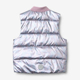 Wheat Outerwear Lightweight Puffer Gilet Fryd Vest 9609 silver sky flower