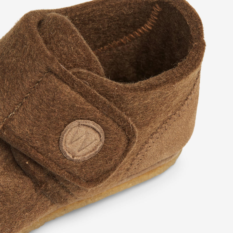 Wheat Footwear Marlin Felt Home Shoe | Baby Indoor Shoes 3000 brown