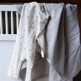 Wheat Main Muslin blanket Karly Accessory 9572 stormy weather stripe
