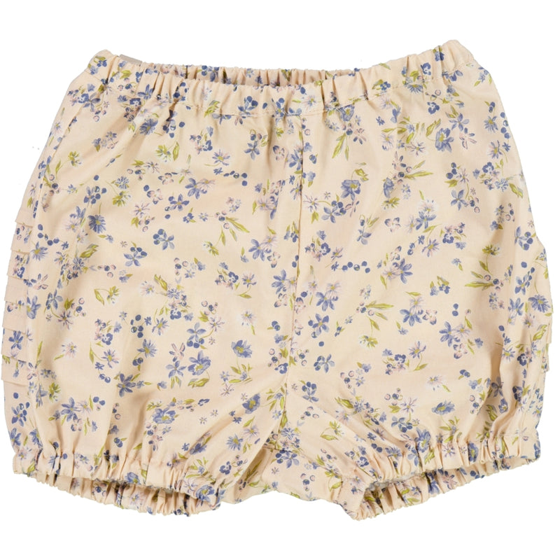 Wheat Nappy Pants Pleats Shorts 9048 alabaster flowers