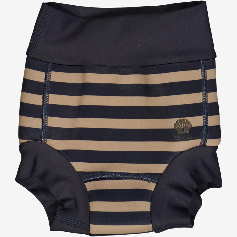 Wheat Main Neoprene Swim Pants | Baby Swimwear 1073 ink stripe