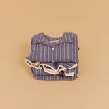 Wheat Main Night suit Lennart Home 4339 blue holiday stripe