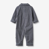 Wheat Main Night suit Lennart Home 4339 blue holiday stripe