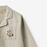 Wheat Main Nightgown L/S Sylva Home 9585 blue stripe