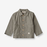 Wheat Main Overshirt Avi Shirts and Blouses 0030 black coal stripe