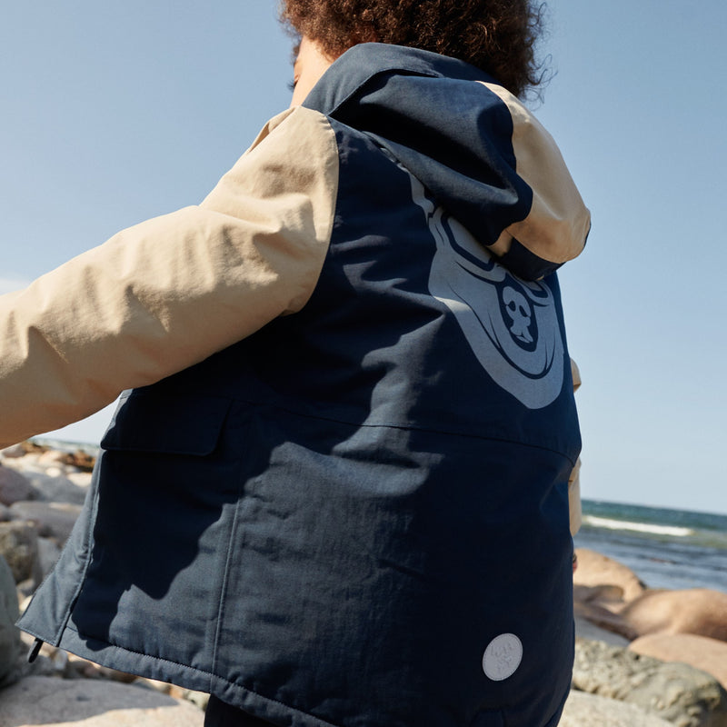 Wheat Outerwear Parka Mekkel Tech Jackets 1108 dark blue