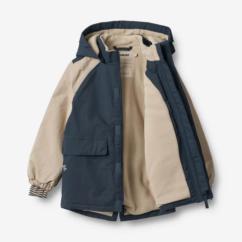 Wheat Outerwear Parka Mekkel Tech Jackets 1108 dark blue