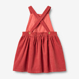 Wheat Main Pinafore Agnes Dress 1037 raspberry