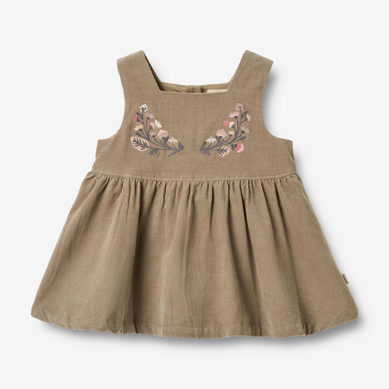 Wheat Main Pinafore Mirna Dress 0099 grey stone