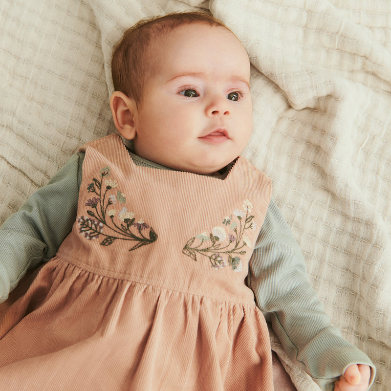 Wheat Main Pinafore Mirna Dress 2487 rose powder