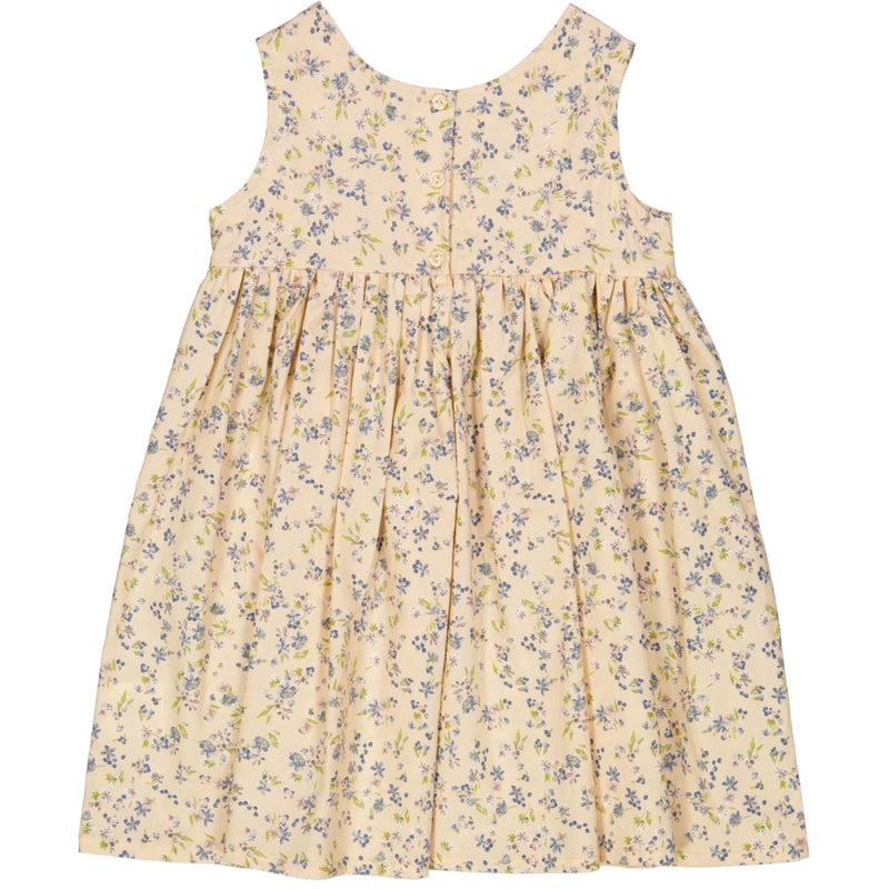 Wheat Pinafore Wrinkles Dresses 9048 alabaster flowers