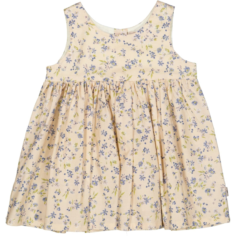 Wheat Pinafore Wrinkles Dresses 9048 alabaster flowers