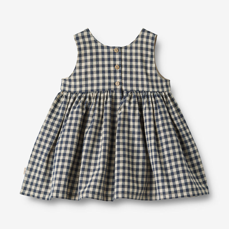 Wheat Main Pinafore Wrinkles Sienna Dresses 1306 blue check