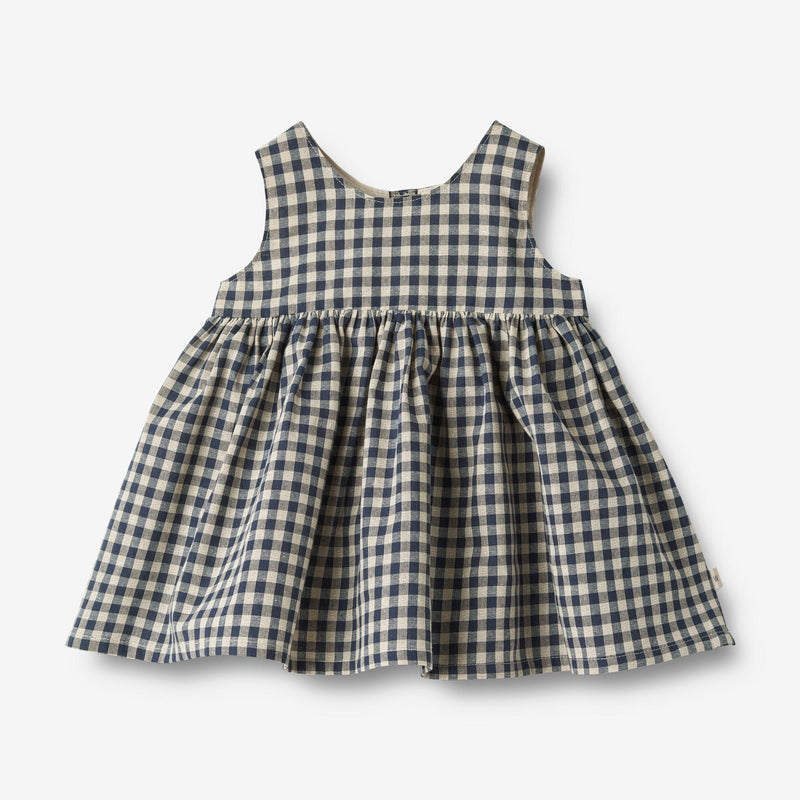 Wheat Main Pinafore Wrinkles Sienna Dresses 1306 blue check