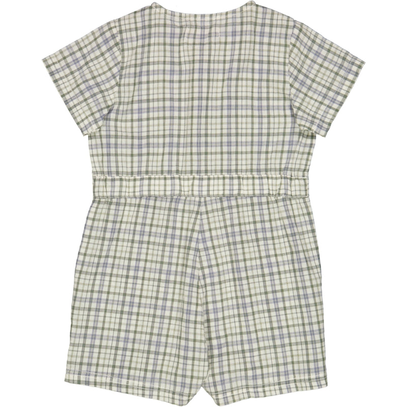 Wheat Playsuit Berg Suit 9068 eggshell check