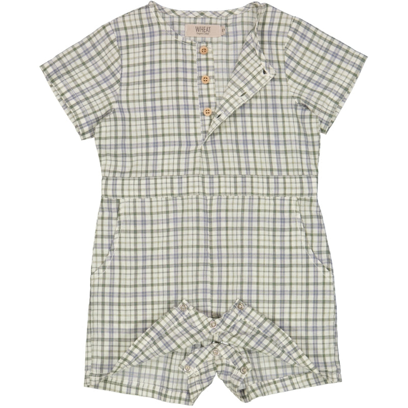 Wheat Playsuit Berg Suit 9068 eggshell check