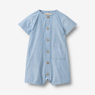 Wheat Main Playsuit Frederik Playsuit 9633 blue chambrey