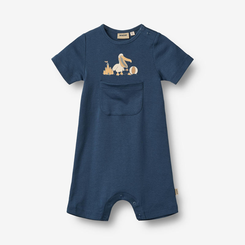Wheat Main Playsuit S/S Per Jumpsuit 1042 blue waves