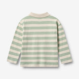 Wheat Main Polo Shirt L/S Fred Blouse 9647 mint stripe
