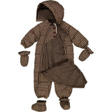 Wheat Outerwear Puffer Baby Suit Snowsuit 3001 brown check