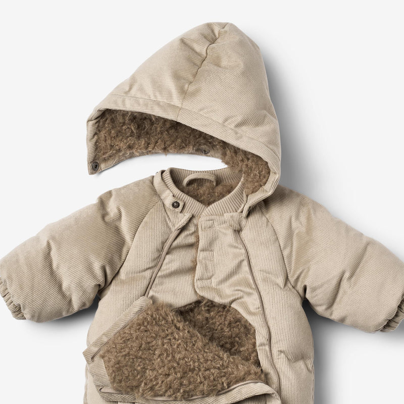 Wheat Outerwear Puffer Baby Suit Nallo Outdoor Suit 0099 grey stone