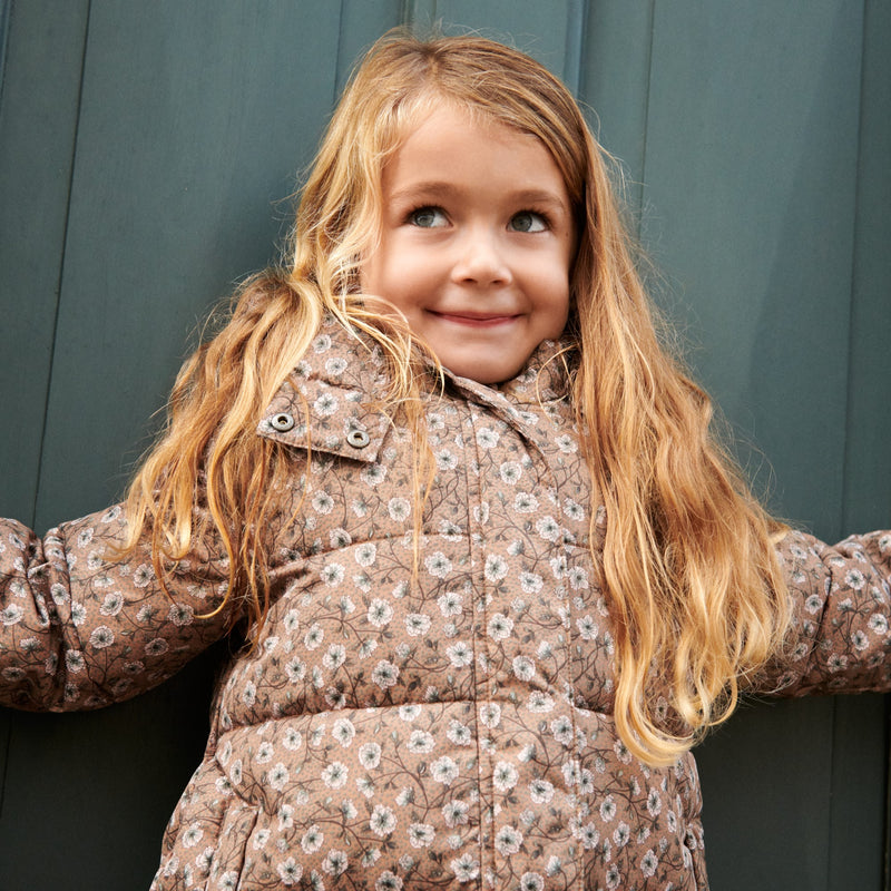 Puffer Coat Yrsa Caramel Anemones Wheat co uk Puffer Coat Yrsa Caramel Anemones Wheat co uk