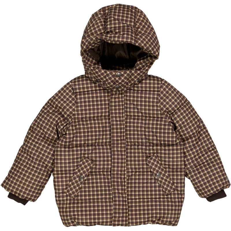 Wheat Outerwear Puffer Jacket Gael Jackets 3001 brown check