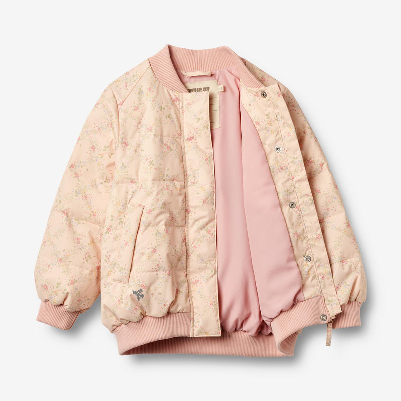 Wheat Outerwear Puffer Jacket Lotte Jacket 9523 rose checked flowers