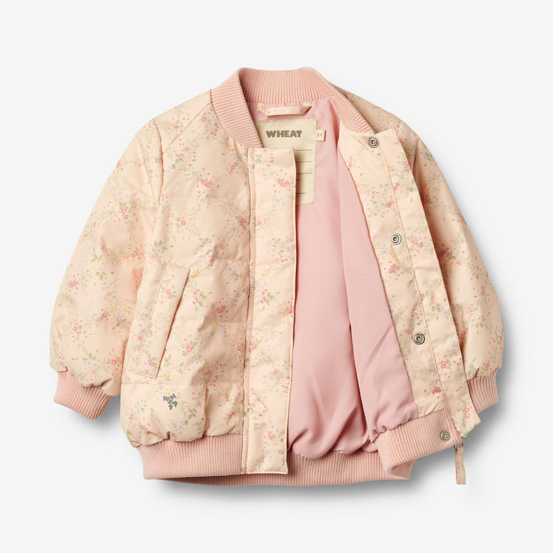 Wheat Outerwear Puffer Jacket Lotte Jacket 2115 rose checked flowers