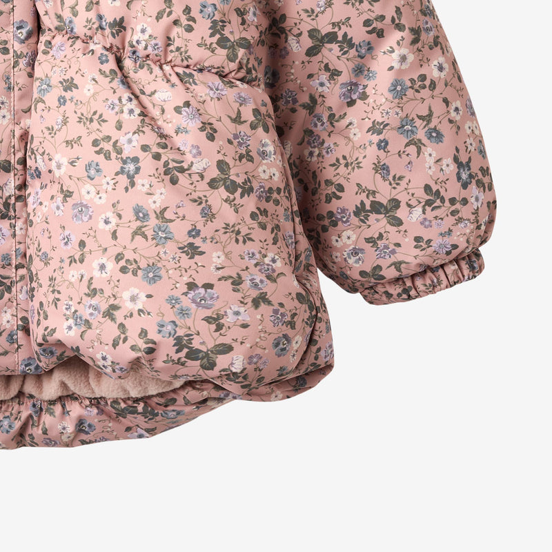 Puffer Jacket Olga - rose powder flowers – Wheat.co.uk