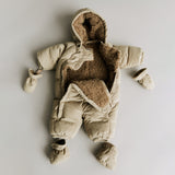 Wheat Outerwear Puffer baby Booties Fuffa Accessory 0099 grey stone