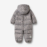 Wheat Outerwear Puffer suit Edem Outdoor Suit 9670 dark charcoal flowers