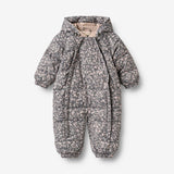 Wheat Outerwear Puffer suit Edem Outdoor Suit 9670 dark charcoal flowers