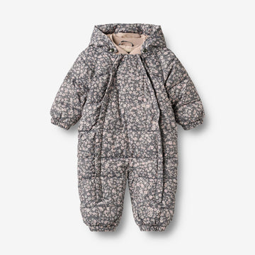 Wheat Outerwear Puffer suit Edem Outdoor Suit 9670 dark charcoal flowers