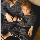 Wheat Main Pyjamas Fie Home 4339 blue holiday stripe