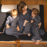 Wheat Main Pyjamas Fie Home 4339 blue holiday stripe
